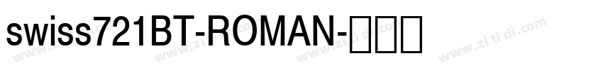 swiss721BT-ROMAN字体转换