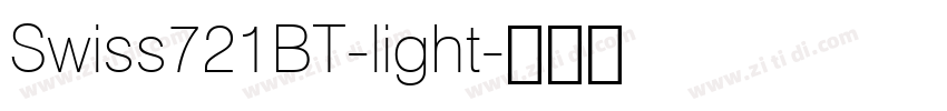 Swiss721BT-light字体转换