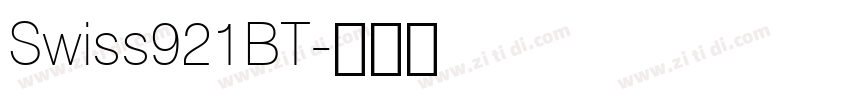 Swiss921BT字体转换