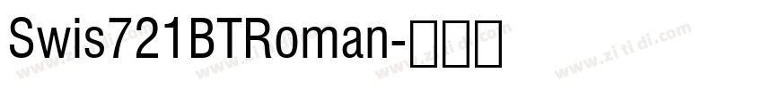Swis721BTRoman字体转换