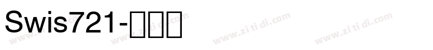 Swis721字体转换