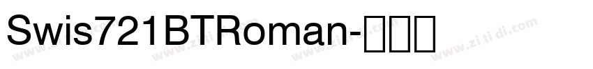Swis721BTRoman字体转换