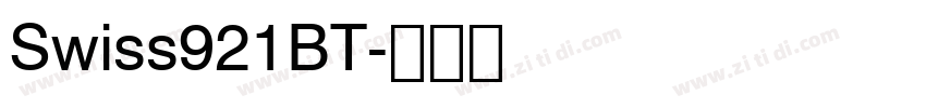 Swiss921BT字体转换