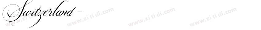 Switzerland字体转换