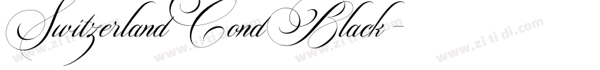 SwitzerlandCondBlack字体转换