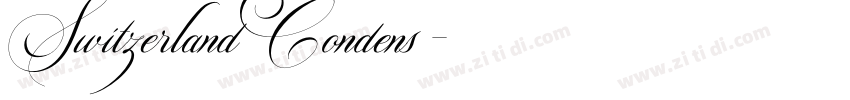 SwitzerlandCondens字体转换