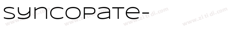 Syncopate字体转换