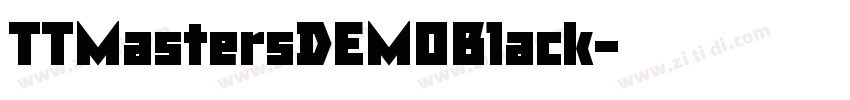 TTMastersDEMOBlack字体转换