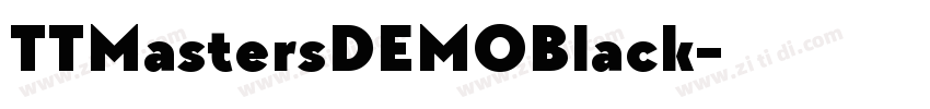 TTMastersDEMOBlack字体转换