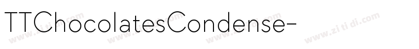 TTChocolatesCondense字体转换