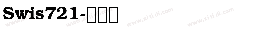 Swis721字体转换