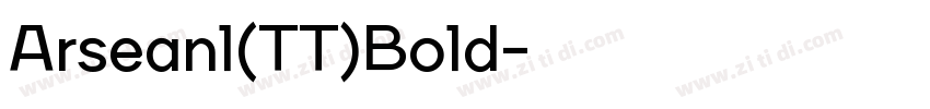 Arseanl(TT)Bold字体转换