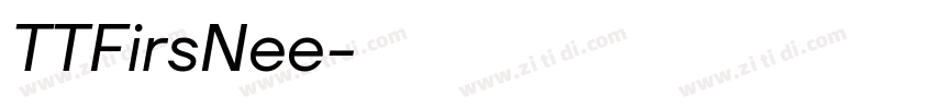 TTFirsNee字体转换