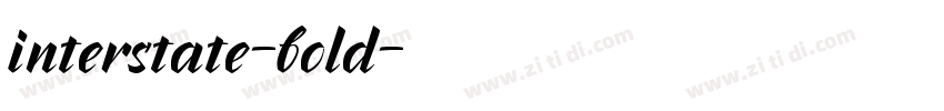 interstate-bold字体转换
