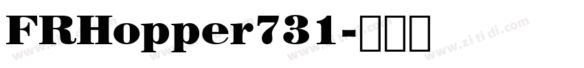 FRHopper731字体转换