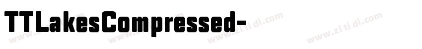 TTLakesCompressed字体转换