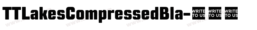 TTLakesCompressedBla字体转换