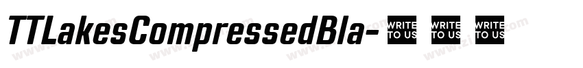 TTLakesCompressedBla字体转换