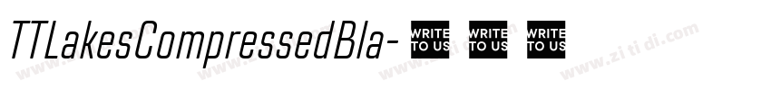 TTLakesCompressedBla字体转换