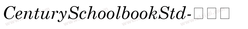 CenturySchoolbookStd字体转换 CenturySchoolbookStd字体转换