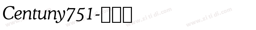 Centuny751字体转换