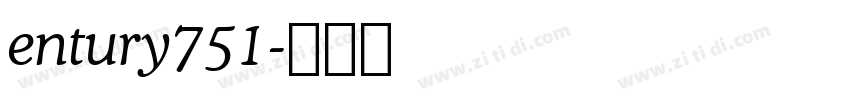 entury751字体转换