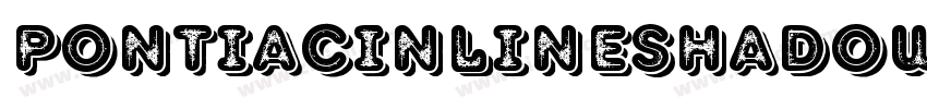 PontiacInlineShadow字体转换