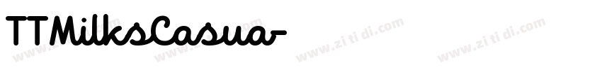 TTMilksCasua字体转换