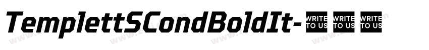 TemplettSCondBoldIt字体转换