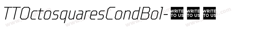 TTOctosquaresCondBol字体转换 TTOctosquaresCondBol字体转换