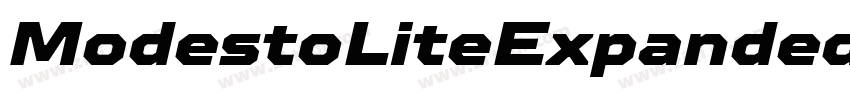 ModestoLiteExpandedW字体转换