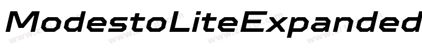 ModestoLiteExpandedW字体转换