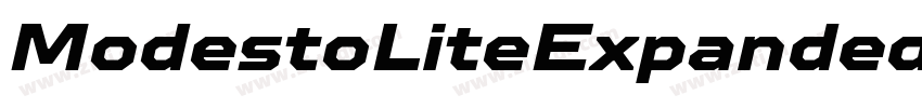 ModestoLiteExpandedW字体转换