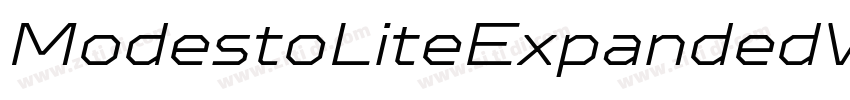 ModestoLiteExpandedW字体转换