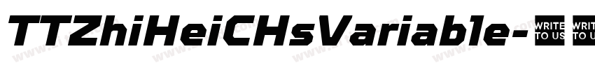 TTZhiHeiCHsVariable字体转换