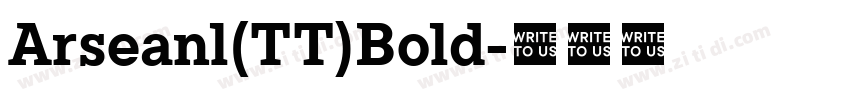 Arseanl(TT)Bold字体转换