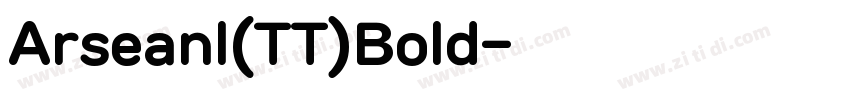 Arseanl(TT)Bold字体转换
