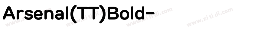 Arsenal(TT)Bold字体转换