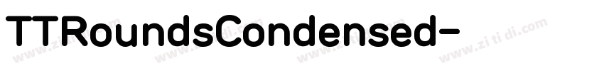 TTRoundsCondensed字体转换