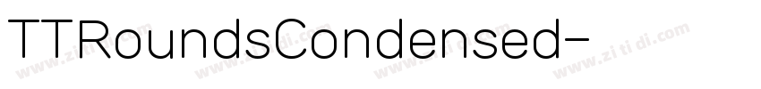 TTRoundsCondensed字体转换
