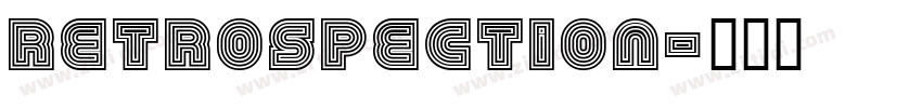 Retrospection字体转换