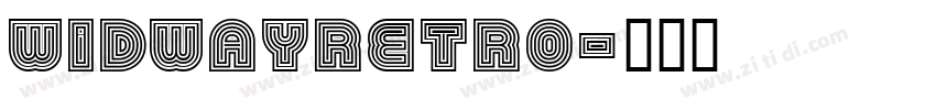 widwayRetro字体转换