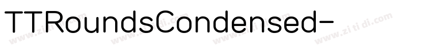 TTRoundsCondensed字体转换