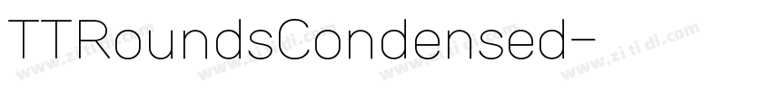 TTRoundsCondensed字体转换