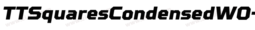 TTSquaresCondensedW0字体转换