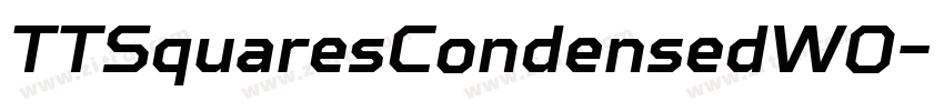 TTSquaresCondensedW0字体转换