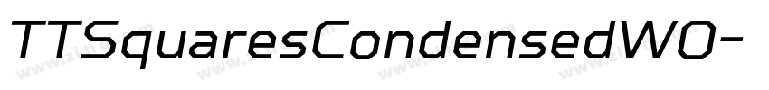 TTSquaresCondensedW0字体转换