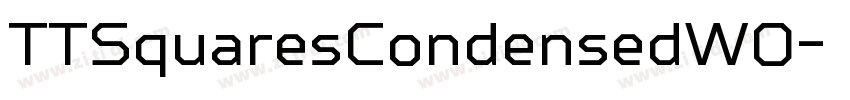 TTSquaresCondensedW0字体转换