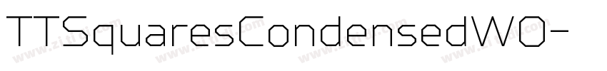 TTSquaresCondensedW0字体转换