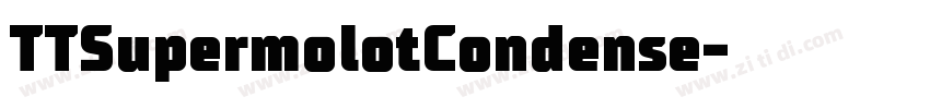 TTSupermolotCondense字体转换